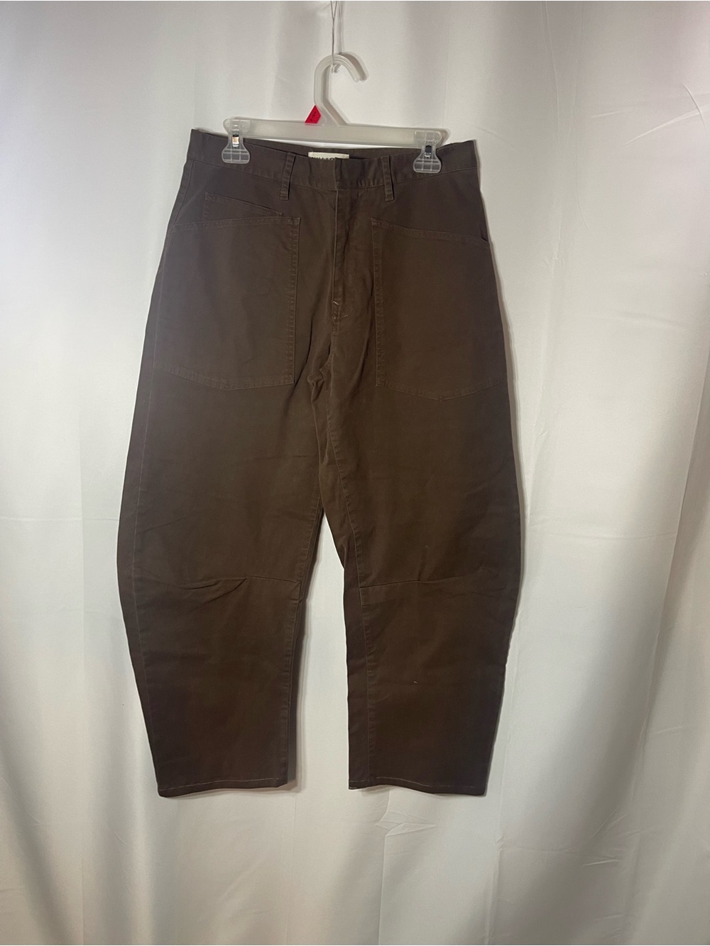 Nili Lotan Brown High-Rise Relaxed Track Pants - Picture 2 of 8